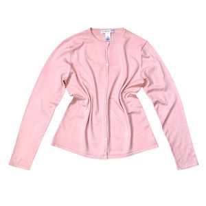 Y2K Vintage 90s Pink Silk Cardigan